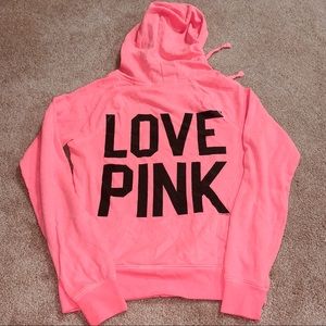 hoodie Pink Hoody Sweatshirt VS ZIP